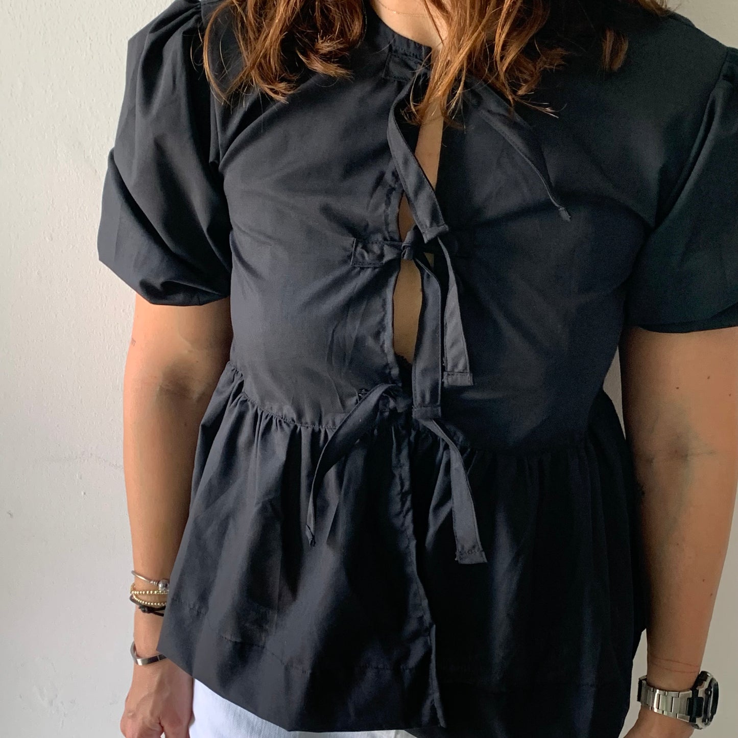 Blusa Pepplum lazos