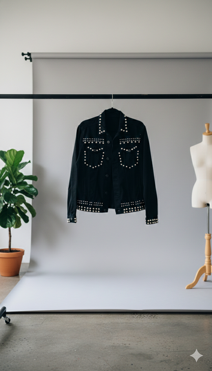 DENIM JACKET BLACk ESTOPEROLES