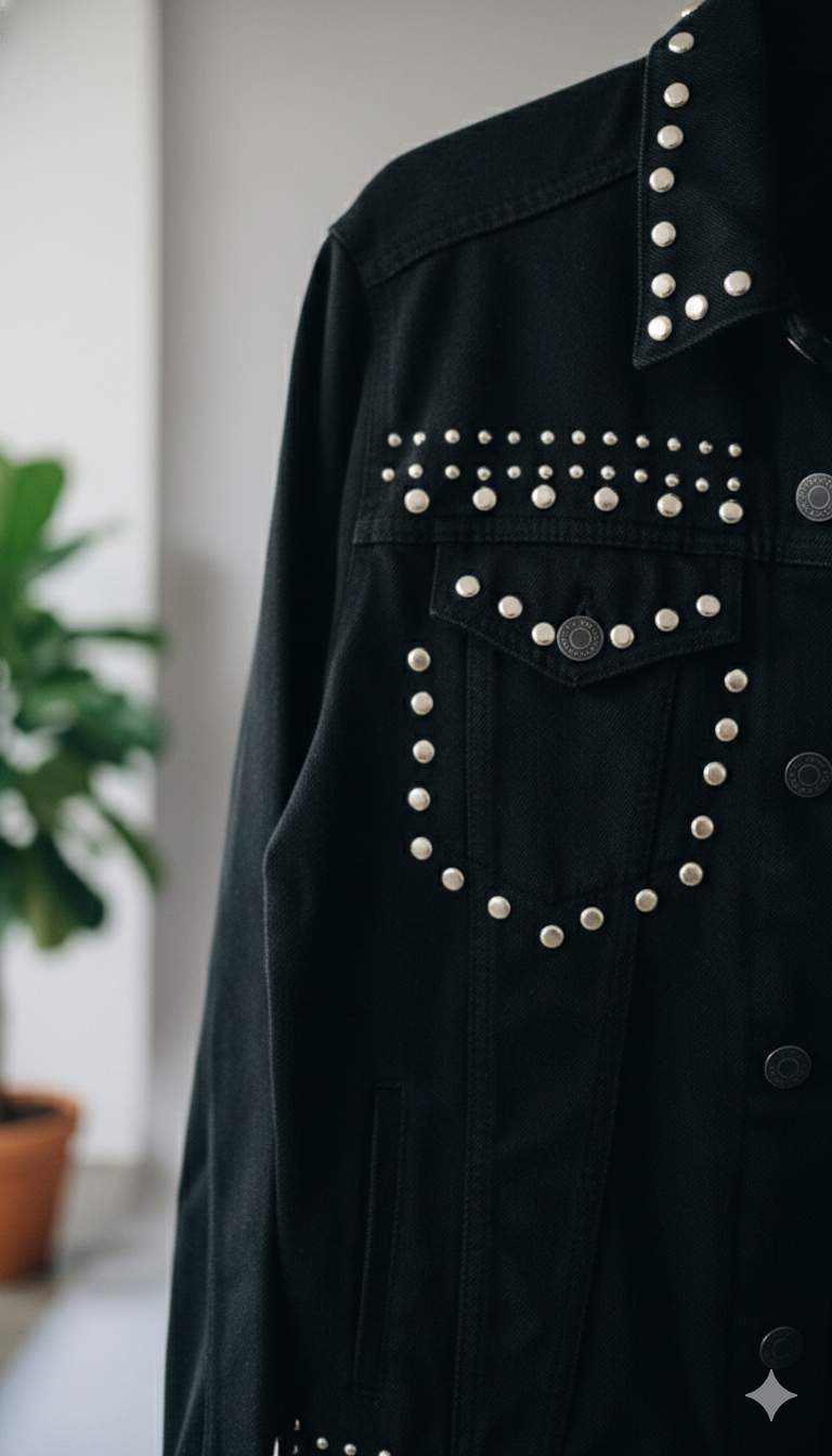 DENIM JACKET BLACk ESTOPEROLES