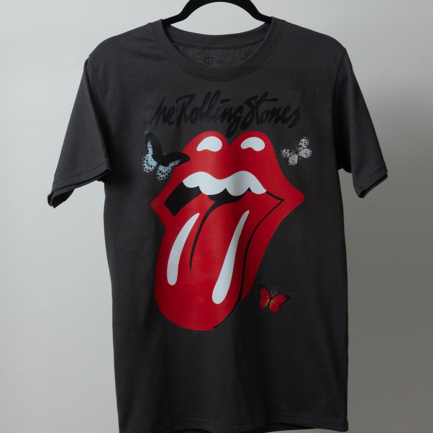 camisa mujer rolling stones negra