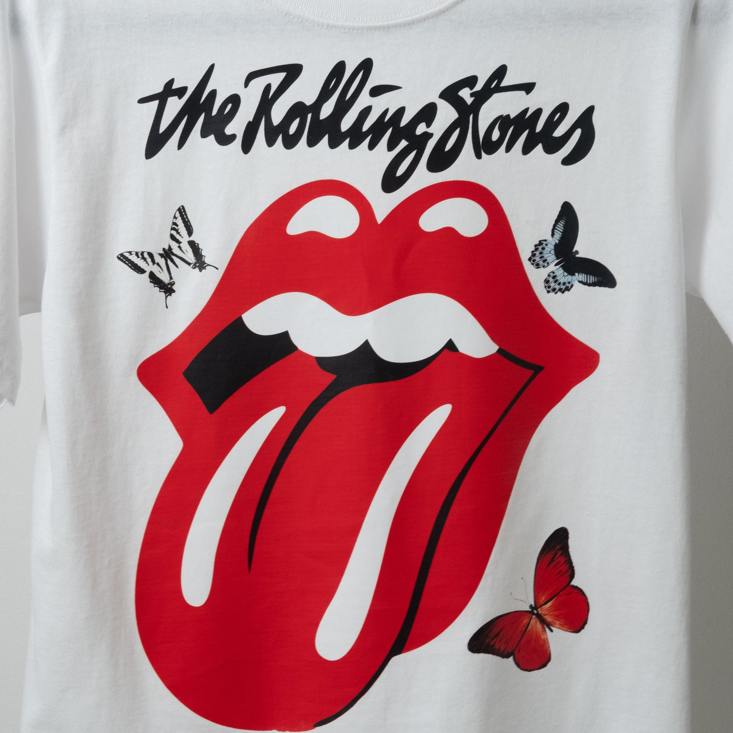 camisa mujer rolling stones blanca