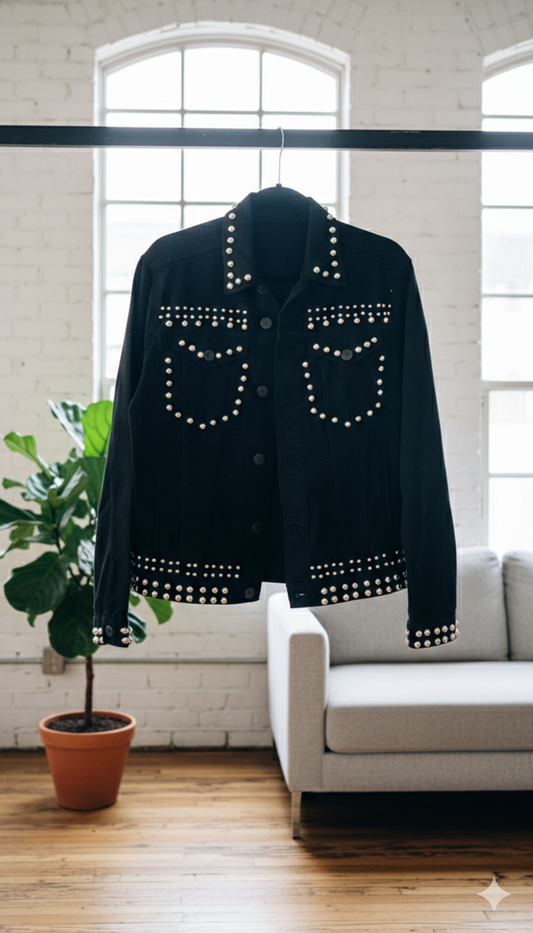 DENIM JACKET BLACk ESTOPEROLES