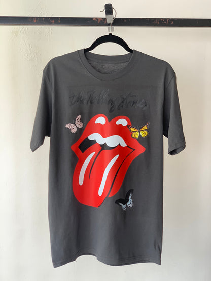 Camiseta lengua y mariposas