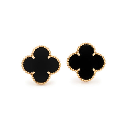 Aretes Flor Negra