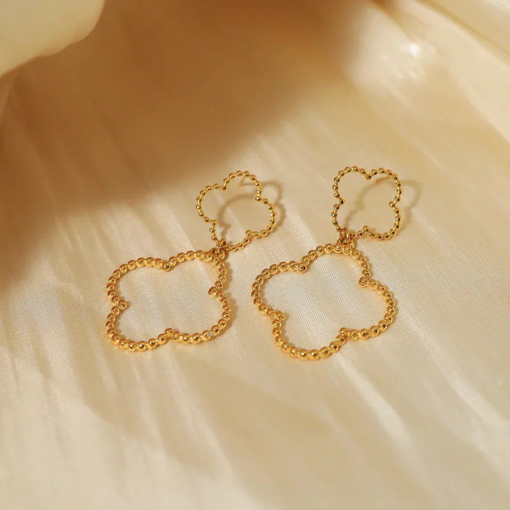 Aretes Doble Flor